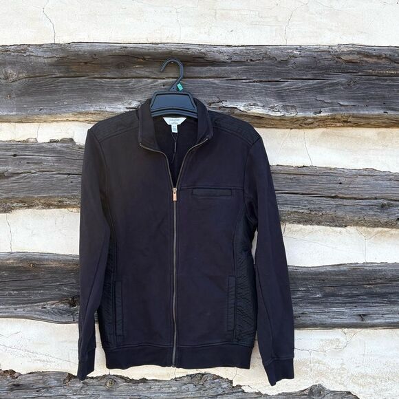 Calvin Klein Men’s Black Body Fit Zip Up Jacket - Picture 1 of 9